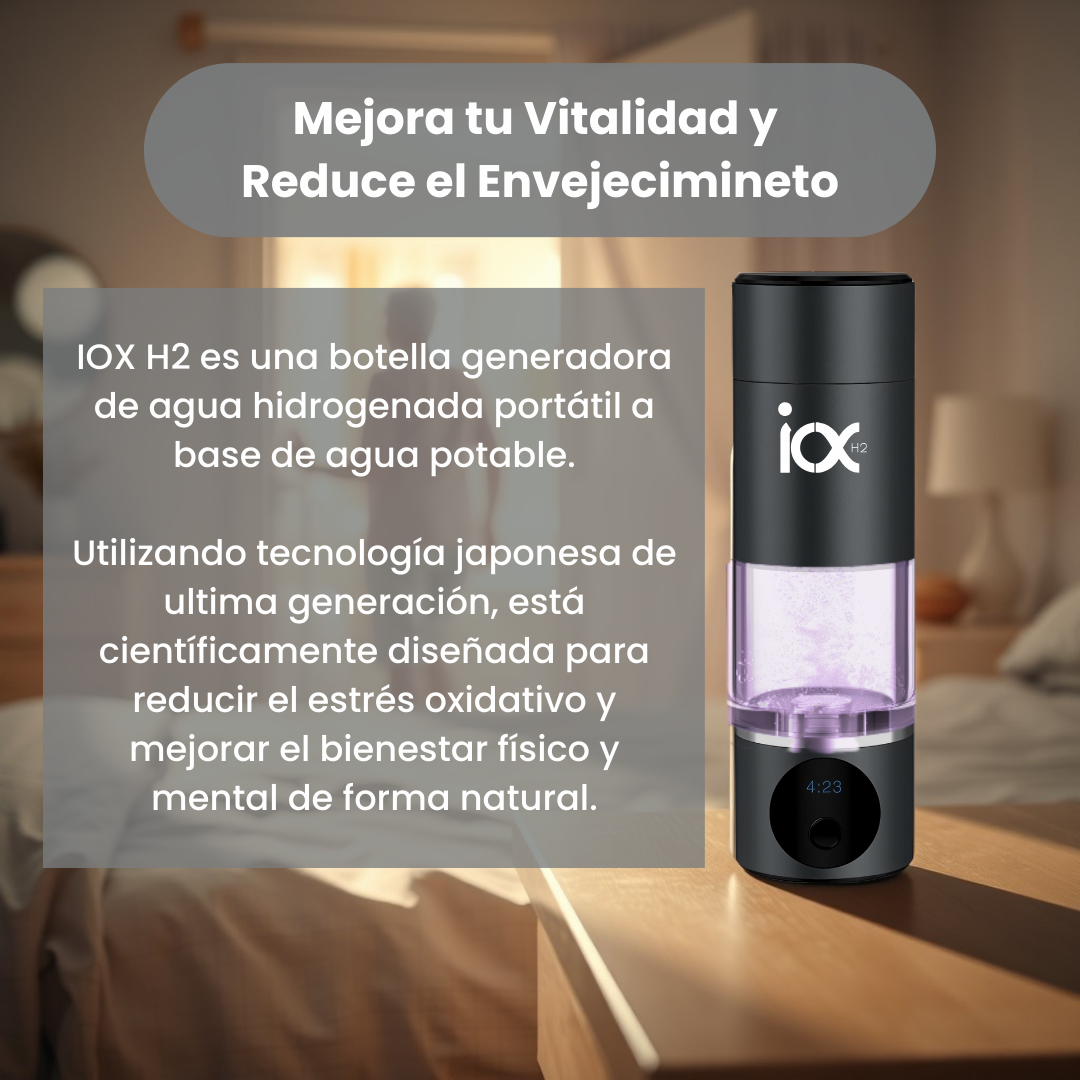 Botella Portátil Generadora de Agua Hidrogenada