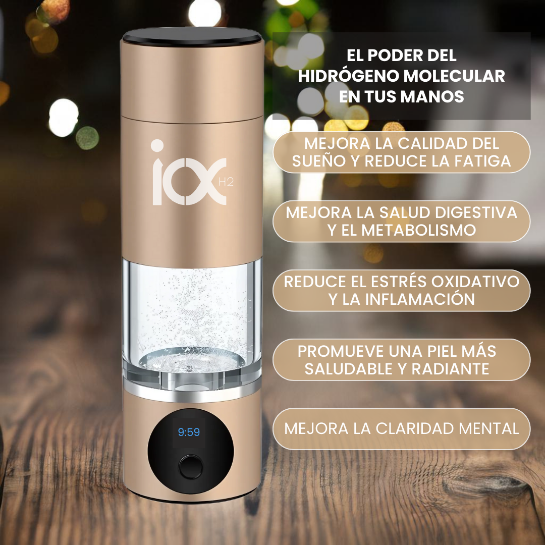 Botella Portátil Generadora de Agua Hidrogenada