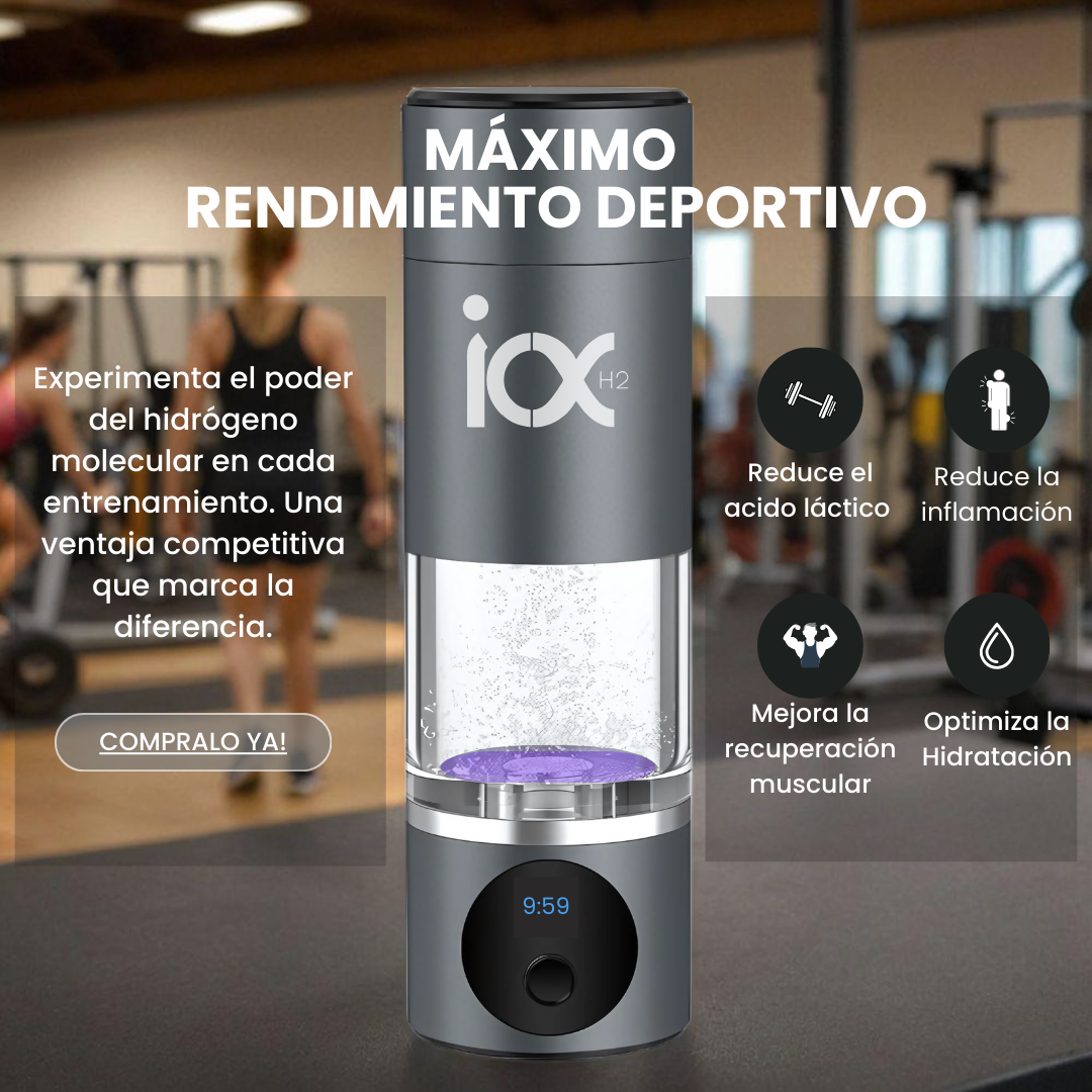 Botella Portátil Generadora de Agua Hidrogenada